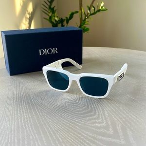 NWT Dior White Sunglasses